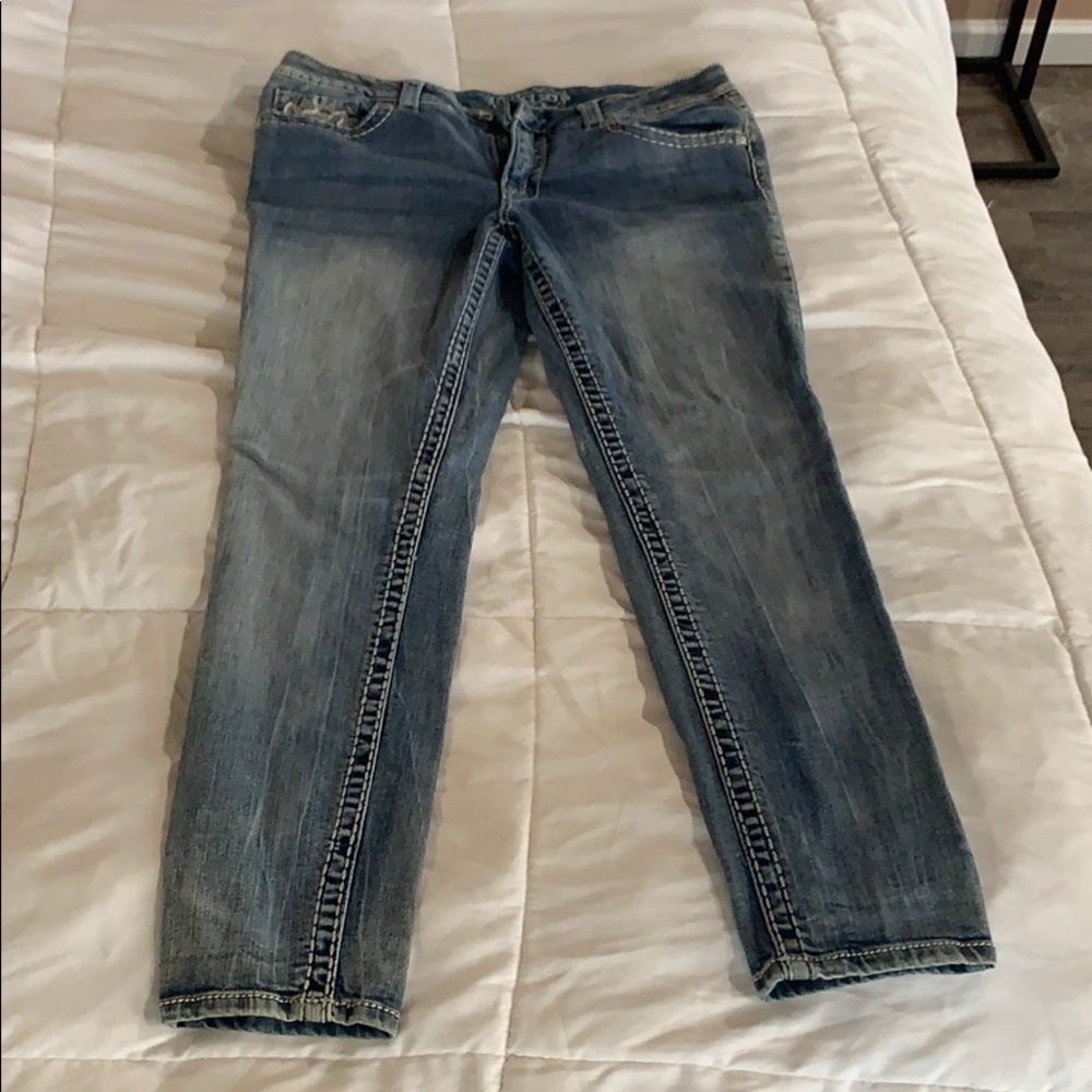 Paisley Sky skinny jeans